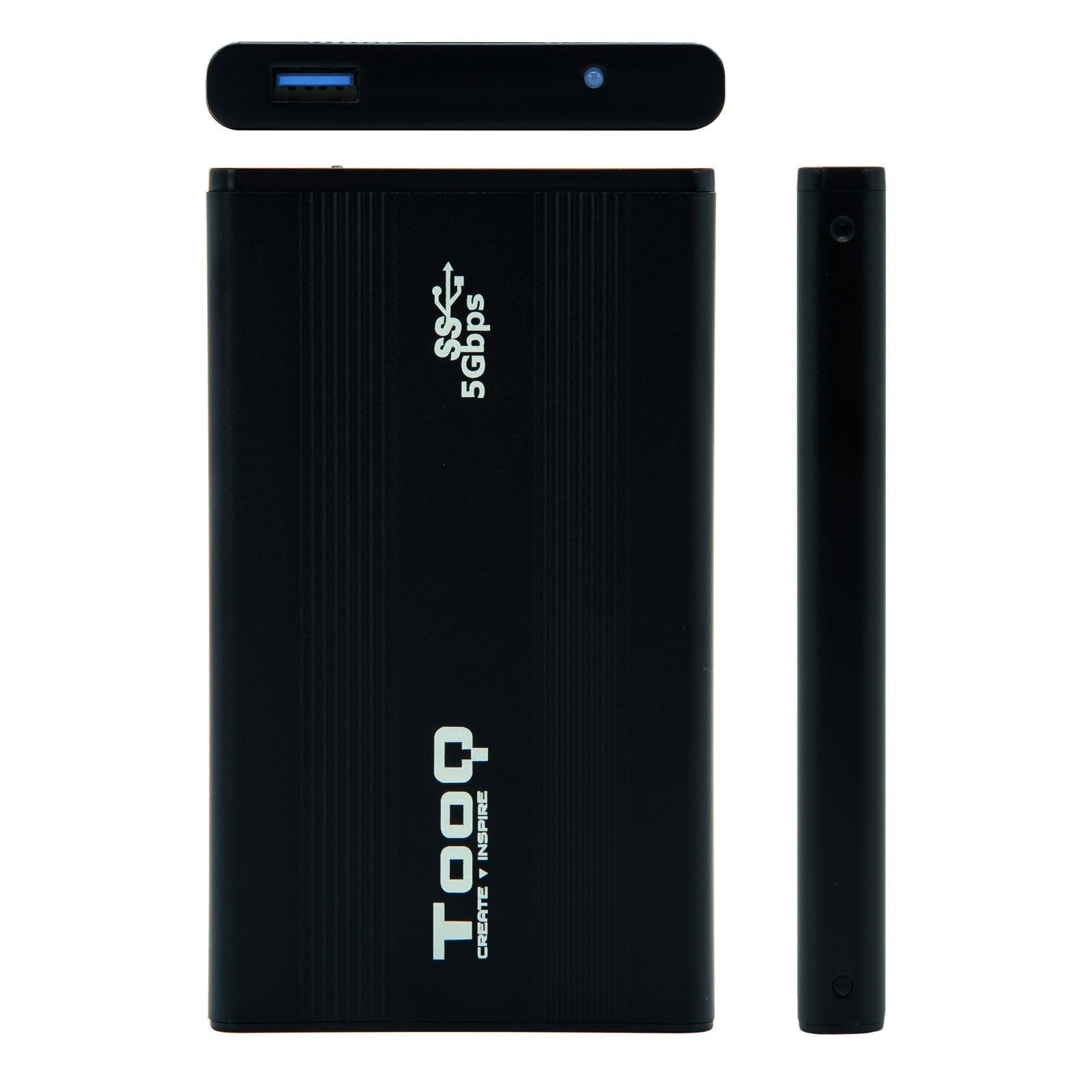 EAN 8433281007208 - TooQ TQE-2524B caja para disco duro externo Caja de disco duro (HDD) Negro 2.5" imagen 3