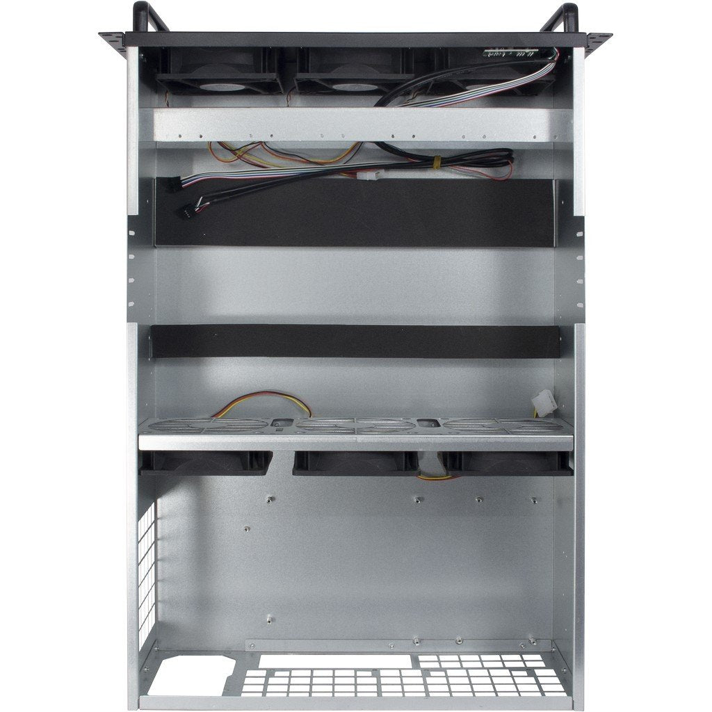 EAN 4260455643030 - Inter-Tech 88887236 carcasa de ordenador Estante Negro, Gris imagen 2