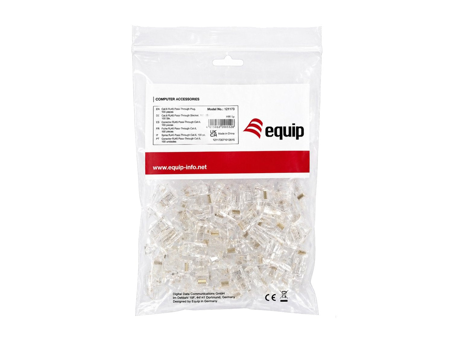 Equip Meckersatz Cat6 Rj45 Utp Ungeschirmt 100mk Transpare