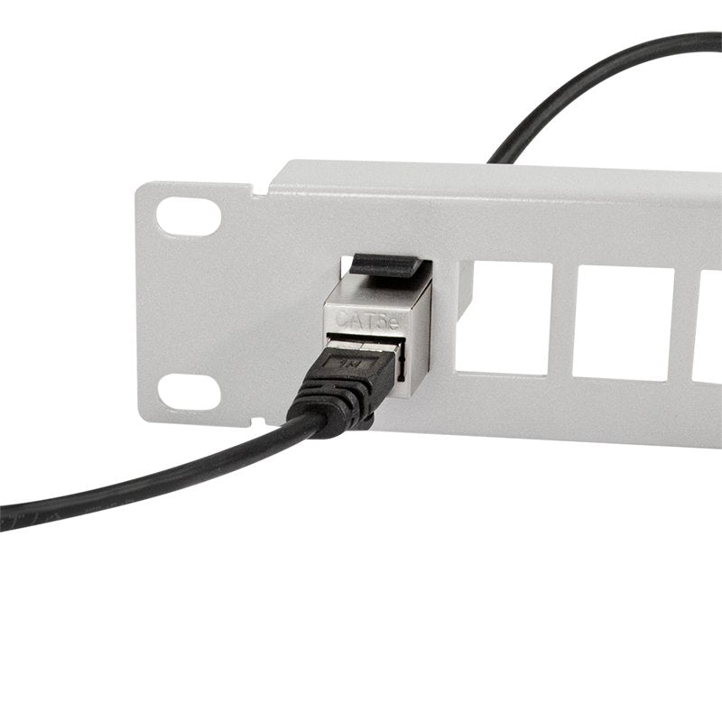 Keystone Coupler Cat.5e Stp, 2xrj45, Metal, Shielded