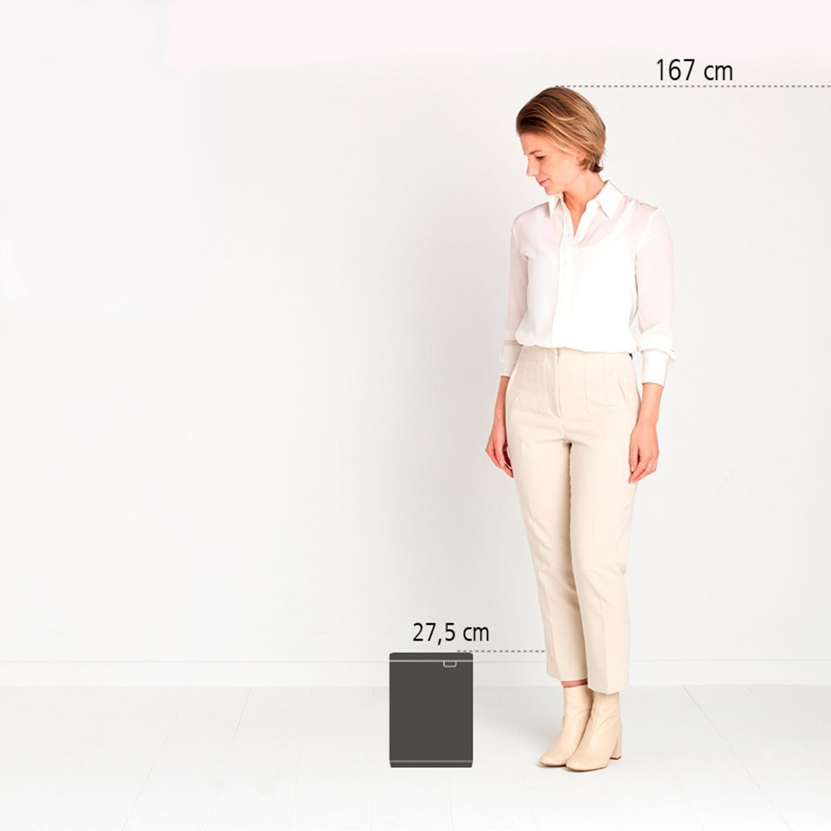 Brabantia Bo Trash Bin 4 Liter Matte Steel