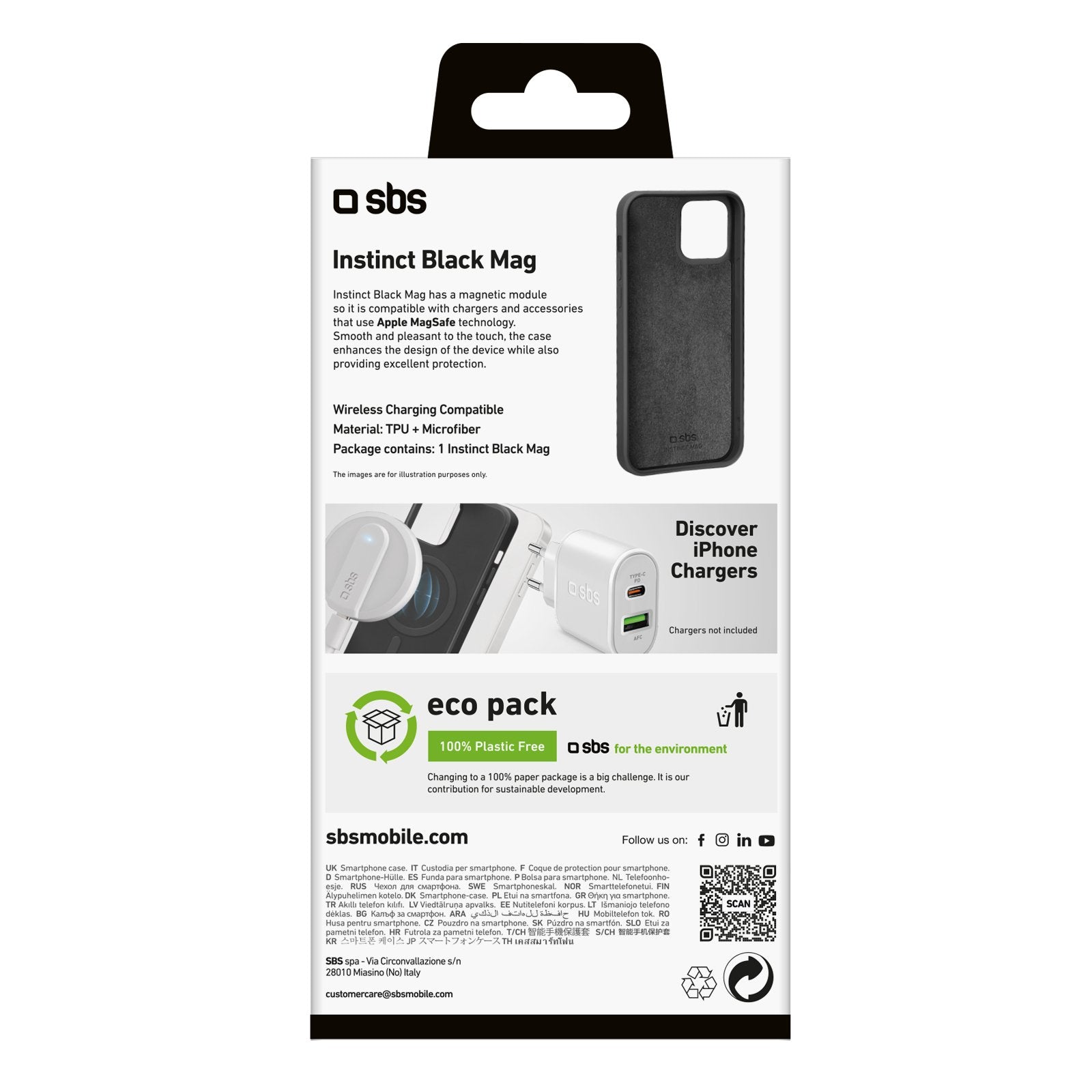 EAN 8018417449451 - SBS TEINSTMAGIP1561K funda para teléfono móvil 15,5 cm (6.1") Negro imagen 2