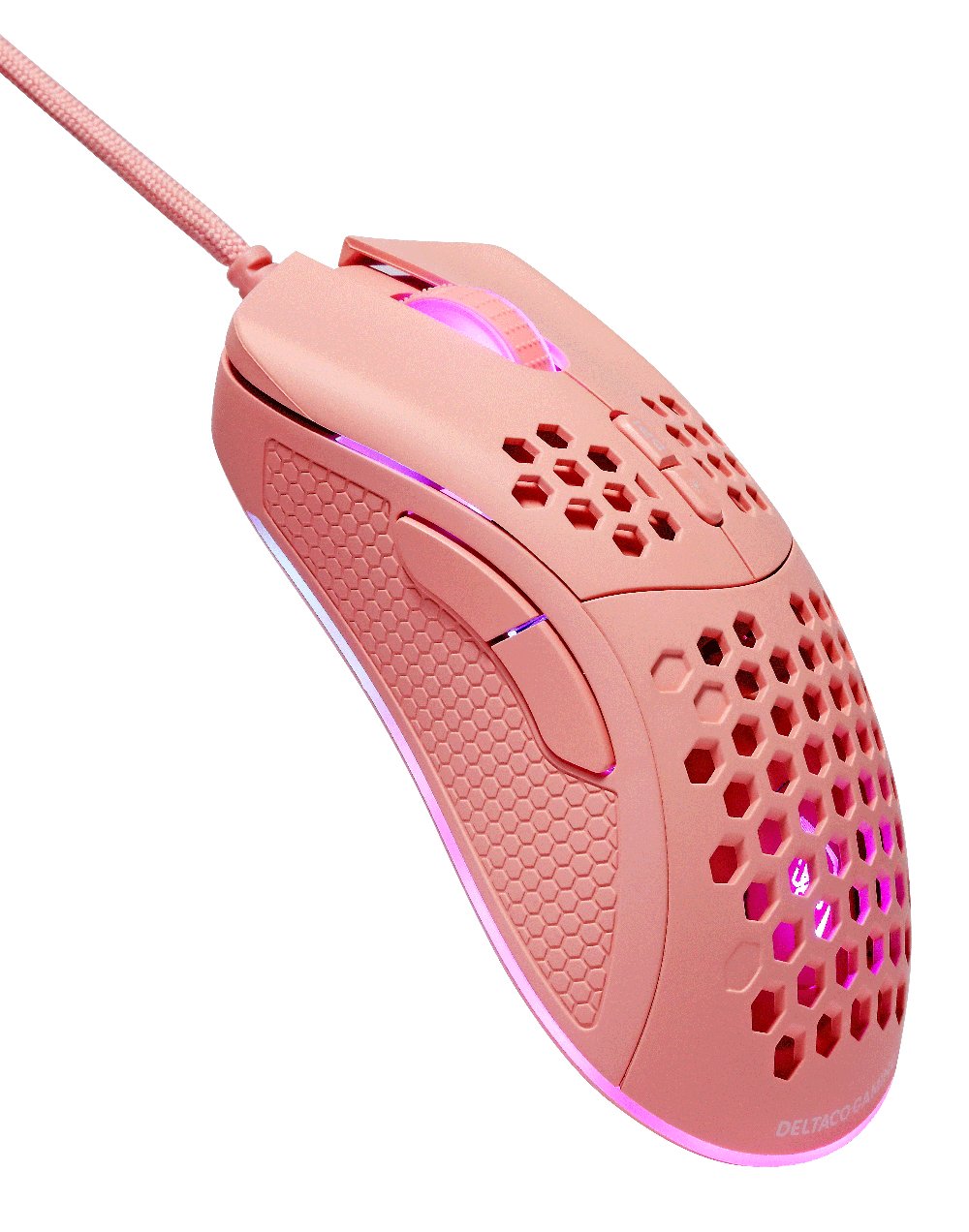 Deltaco Dm210 Gaming Maus Ultraleicht Rgb Usb Pink