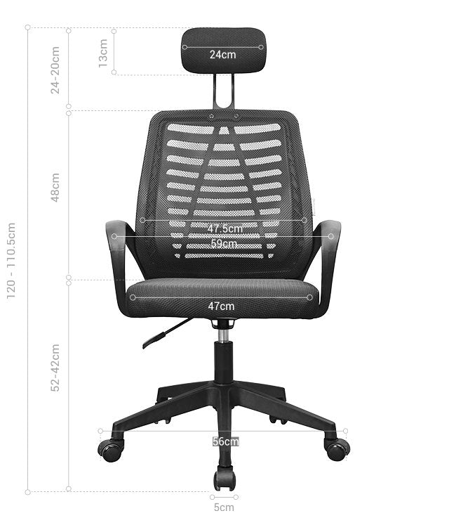 Silla Mgc-Ergo Negro Mars Gaming Reposabrazos/ Pistón De Clase 4/ Peso Máximo 150kg/ Malla Transpirable