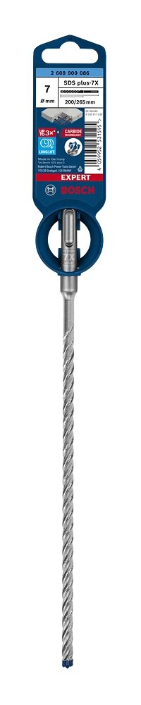 Taladro Percutor Bosch Professional Expert Sds-Plus-7x, Ø 7 Mm, Longitud Útil 200 Mm 2608900086
