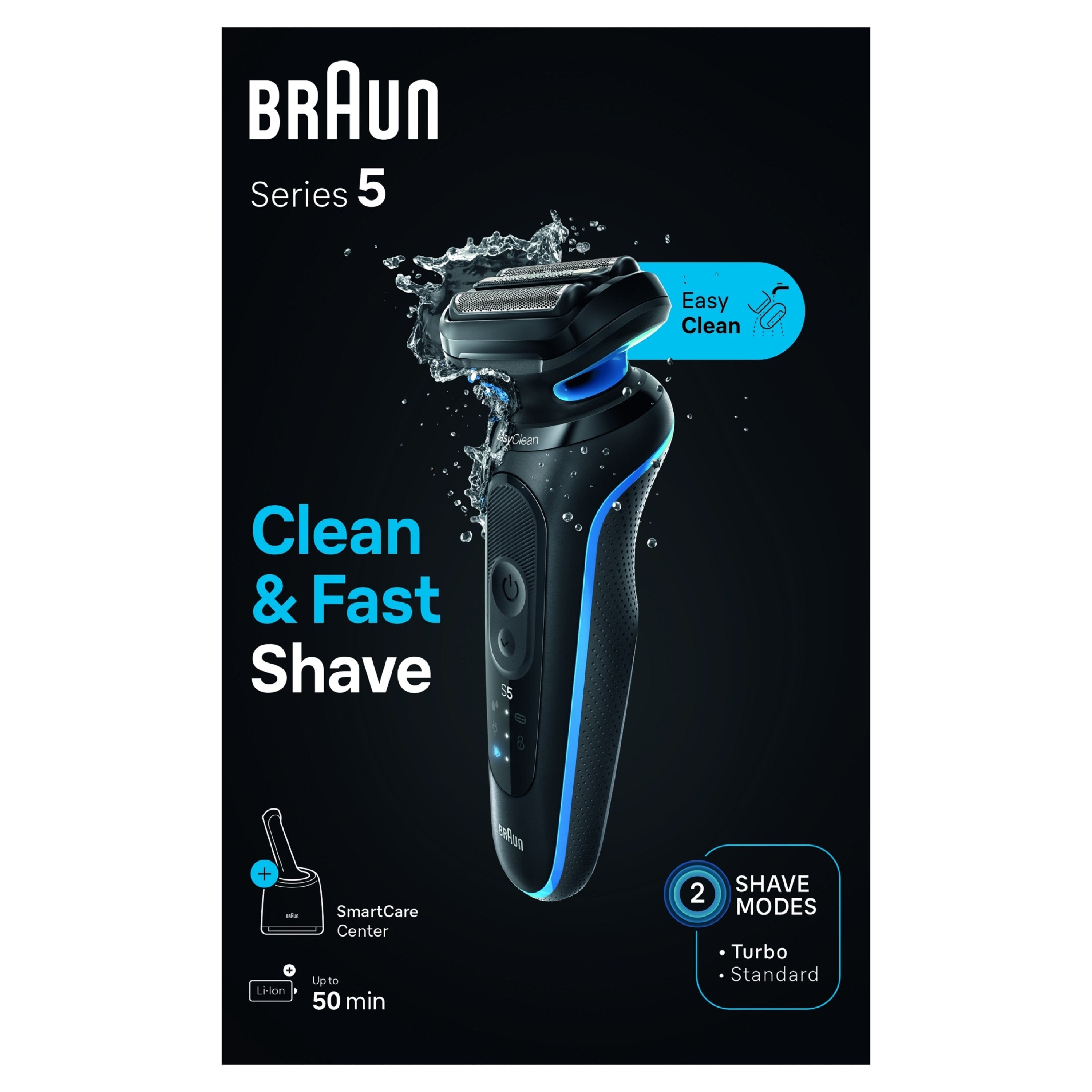 EAN 4987176183422 - Braun Series 5 52-B7000cc Máquina de afeitar de láminas Recortadora Negro imagen 5