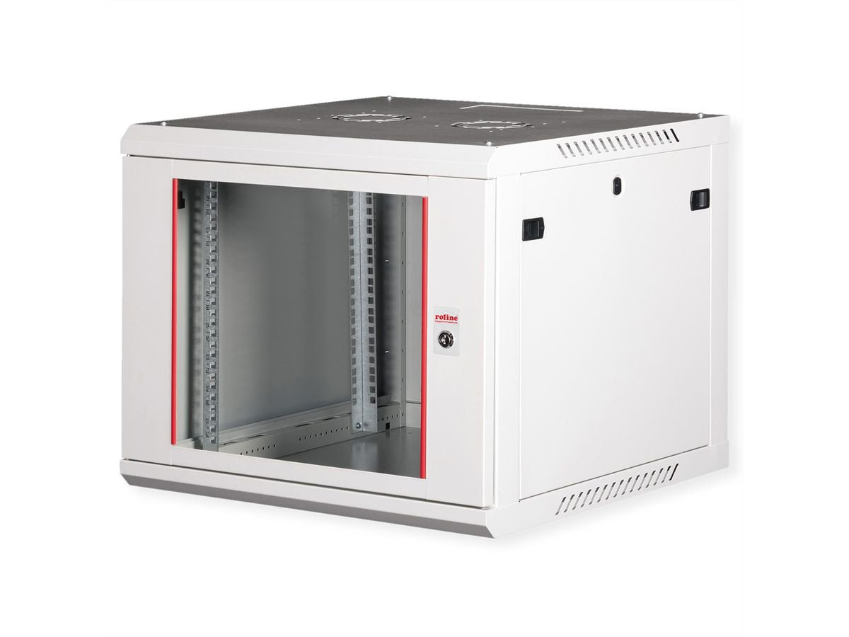 Roline 19-Zoll Wandgehuse Basic Plus 9he, 600x600 Bxt Grau