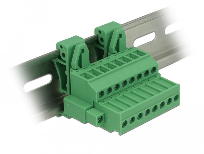 Terminalblock Set Für Hutschienen 8 Pin Mit Schraubverriegelung