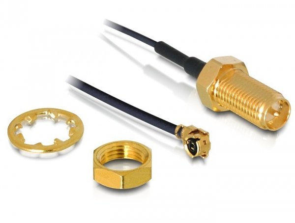 Delock Cable De Antena Rp-Sma Hembra Para Instalación > Mhf /U.Fl-Lp-068