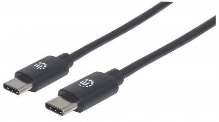 Manhattan Cable Usb C Usb 2.0, C Macho/ C Macho, 480 Mbps, 50 Cm, Negro