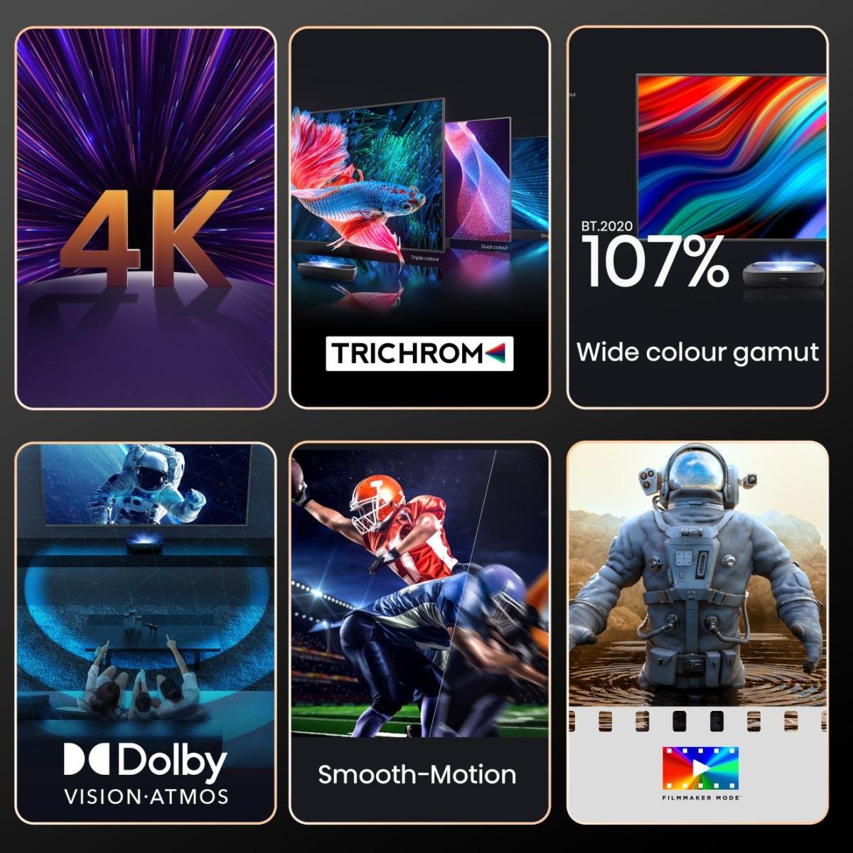 EAN 6942147487921 - Hisense 100L9HD 2,54 m (100") Smart TV Wifi Negro 400 cd / m² imagen 3