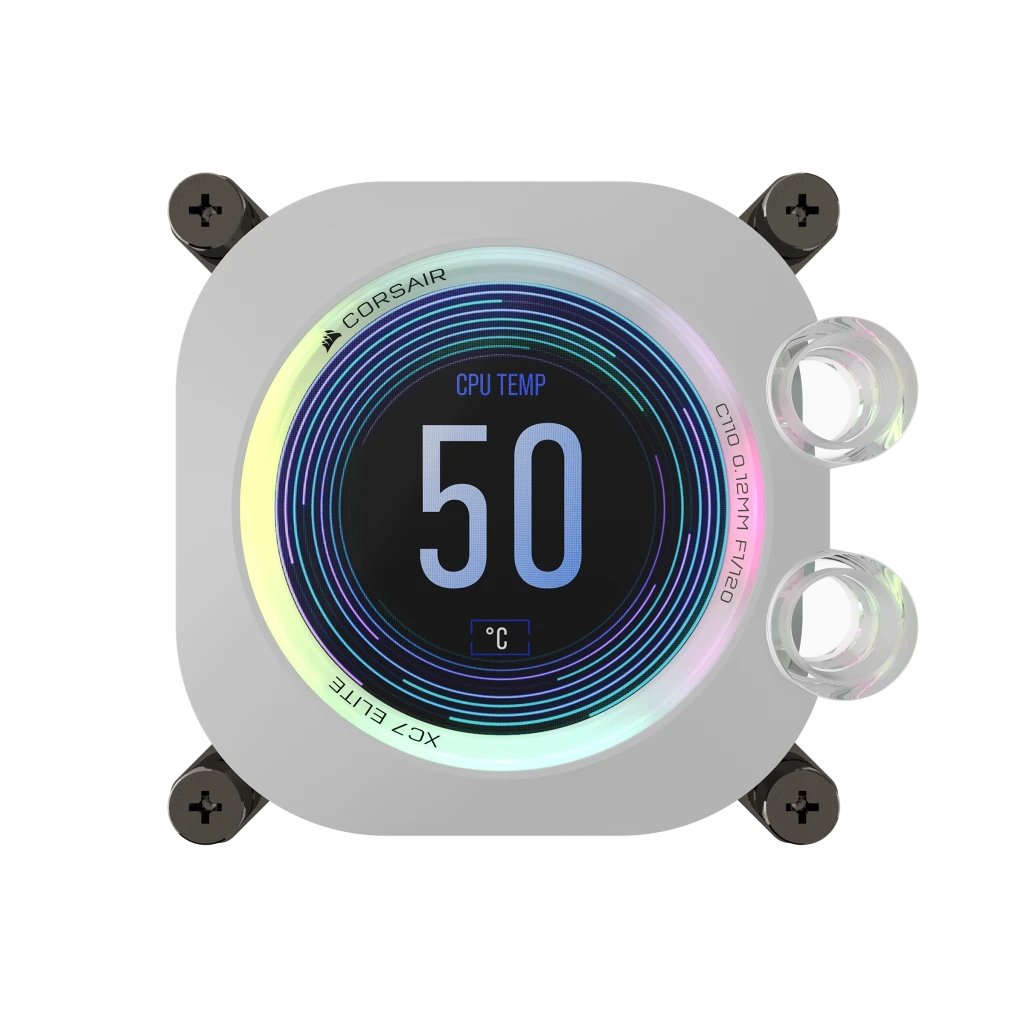 Corsair Cpu Water Block, Xc7 Elite Lcd White