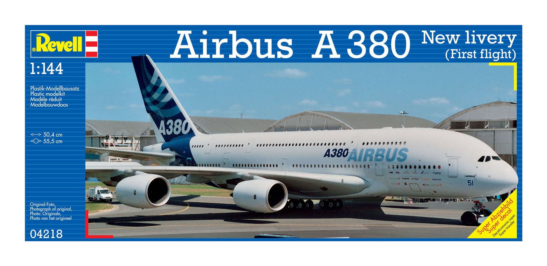 EAN 4009803042183 - Revell Airbus A 380 Design New livery First Flight imagen 4