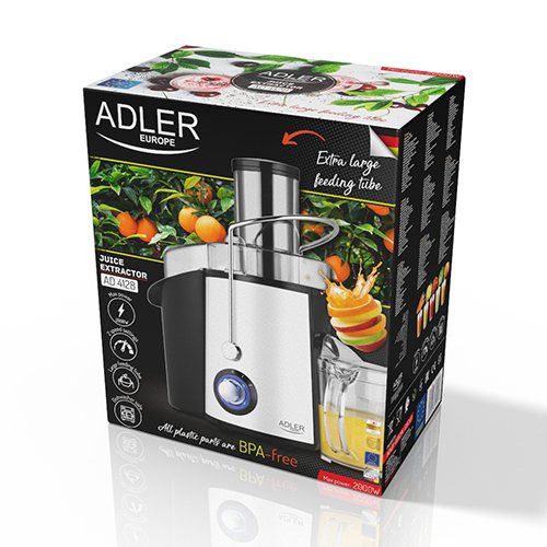 EAN 5903887809047 - Adler AD 4128 exprimidor Licuadora centrífuga 1000 W Negro, Blanco imagen 7