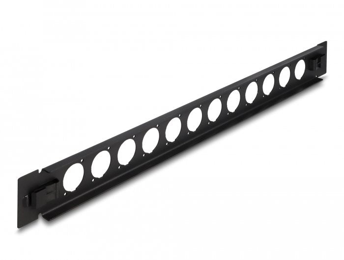 Delock 19 D-Typ Patchpanel 12 Port Werkzeugfrei Schwarz