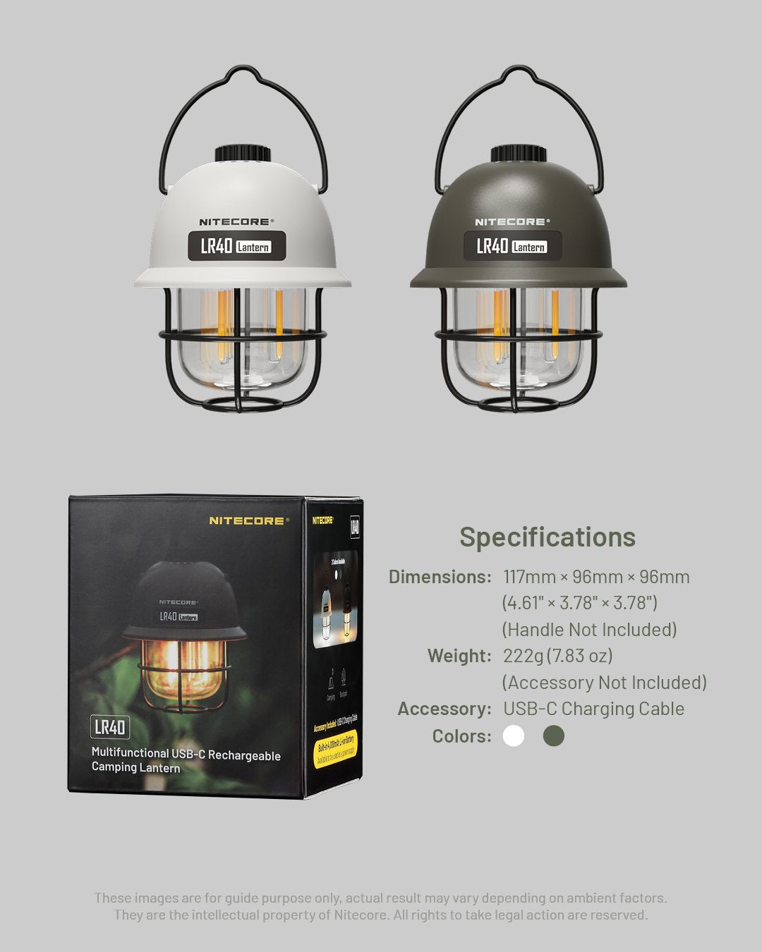 EAN 6952506407507 - Nitecore LR40 linterna de camping Linterna de camping de carga con USB Puerto USB imagen 10