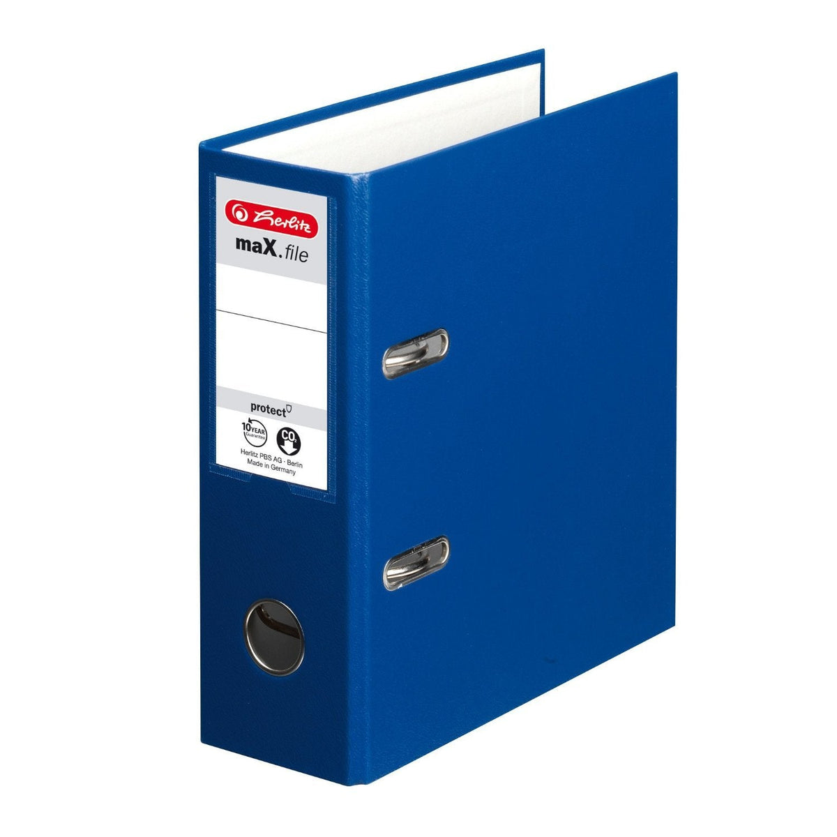 Herlitz Max.F Pro Archivador Azul Cartón 8,0 Cm Din A5 Hoch, 1 Unidades