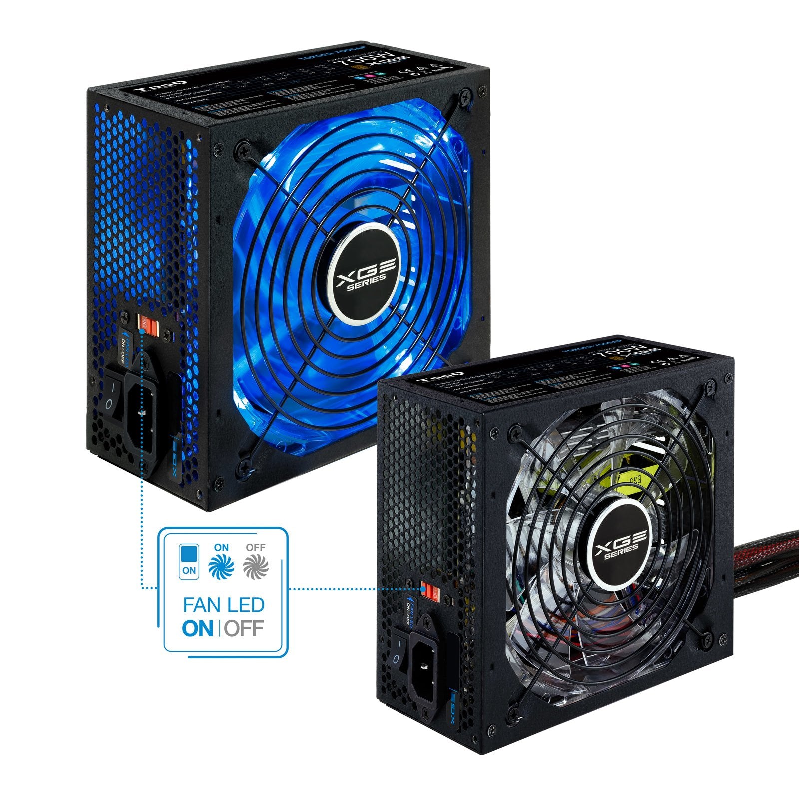 EAN 8433281007598 - TooQ TQXGEII-700SAP unidad de fuente de alimentación 700 W 20+4 pin ATX ATX Negro imagen 5