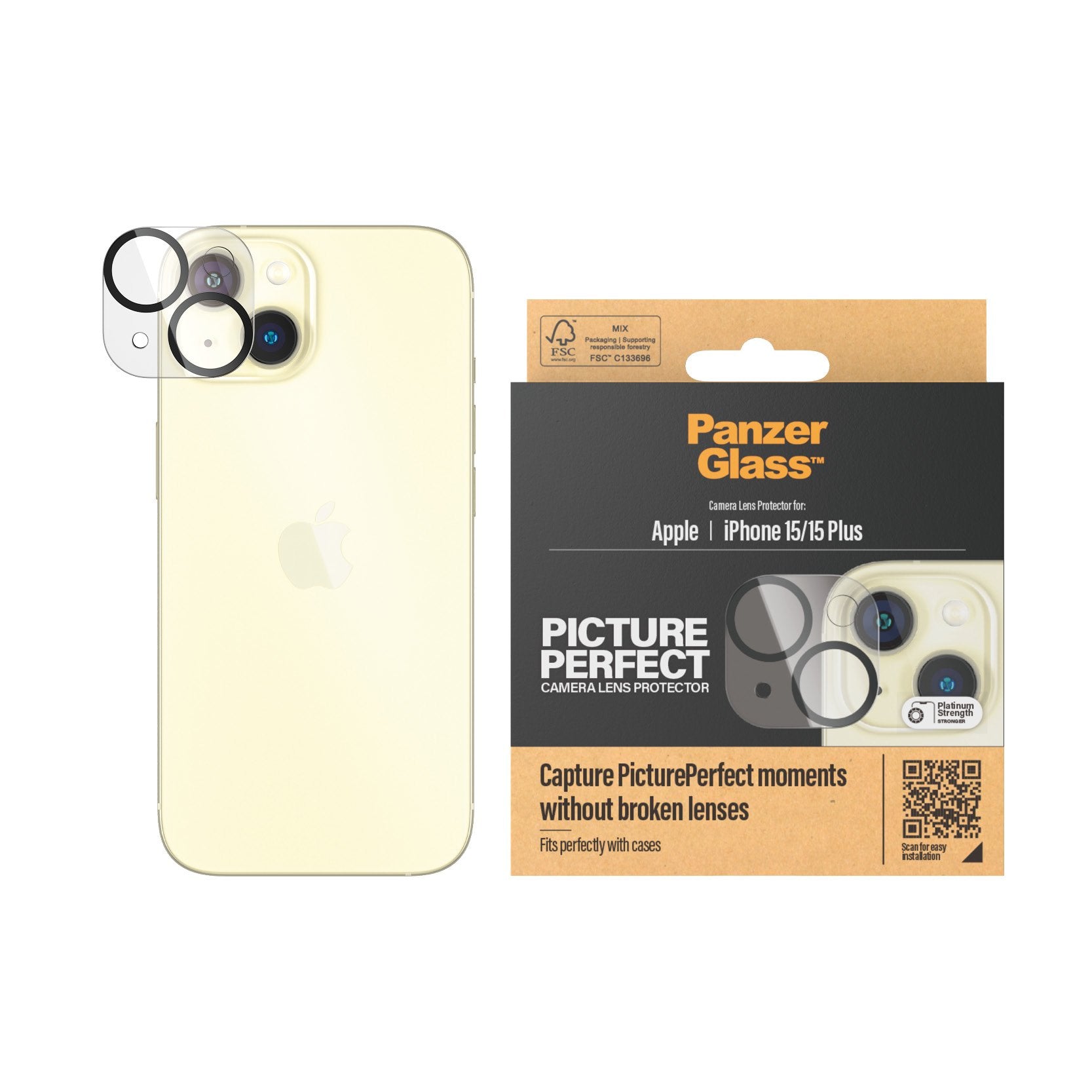 EAN 5711724011368 - PanzerGlass ® PicturePerfect Camera Lens Protector iPhone 15 | 15 Plus Protector de pantalla Apple 1 piez imagen 2