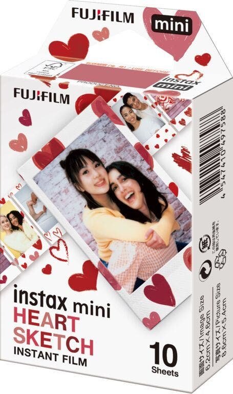Fujifilm Instax Mini Film Heart Sketch