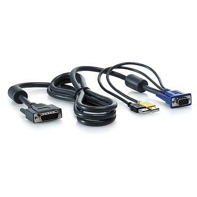 EAN 4948382490650 - HPE 1x4 KVM Console 6ft USB Cable cable para video, teclado y ratón (kvm) Negro 1,82 m imagen 1