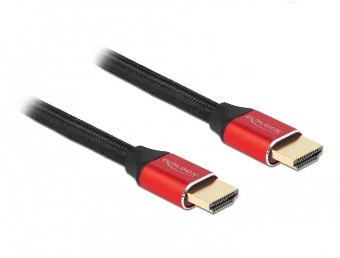 Delock 85772 Cable Hdmi 48 Gbps 8k 60 Hz Rojo 0,5 M Certificado
