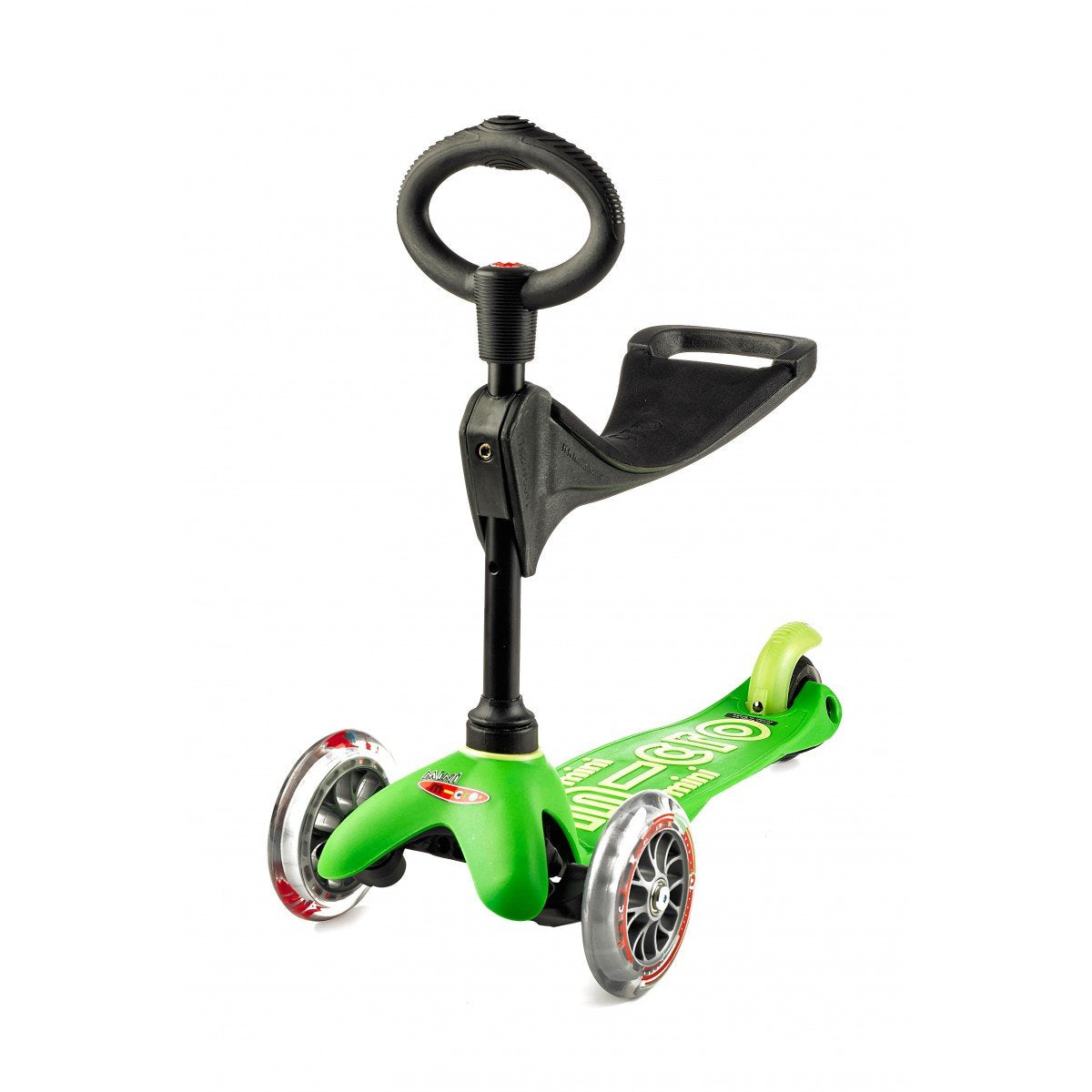 Patinete Micro De 3 Ruedas/Coche De Paseo Mini 3 En 1 Deluxe Verde