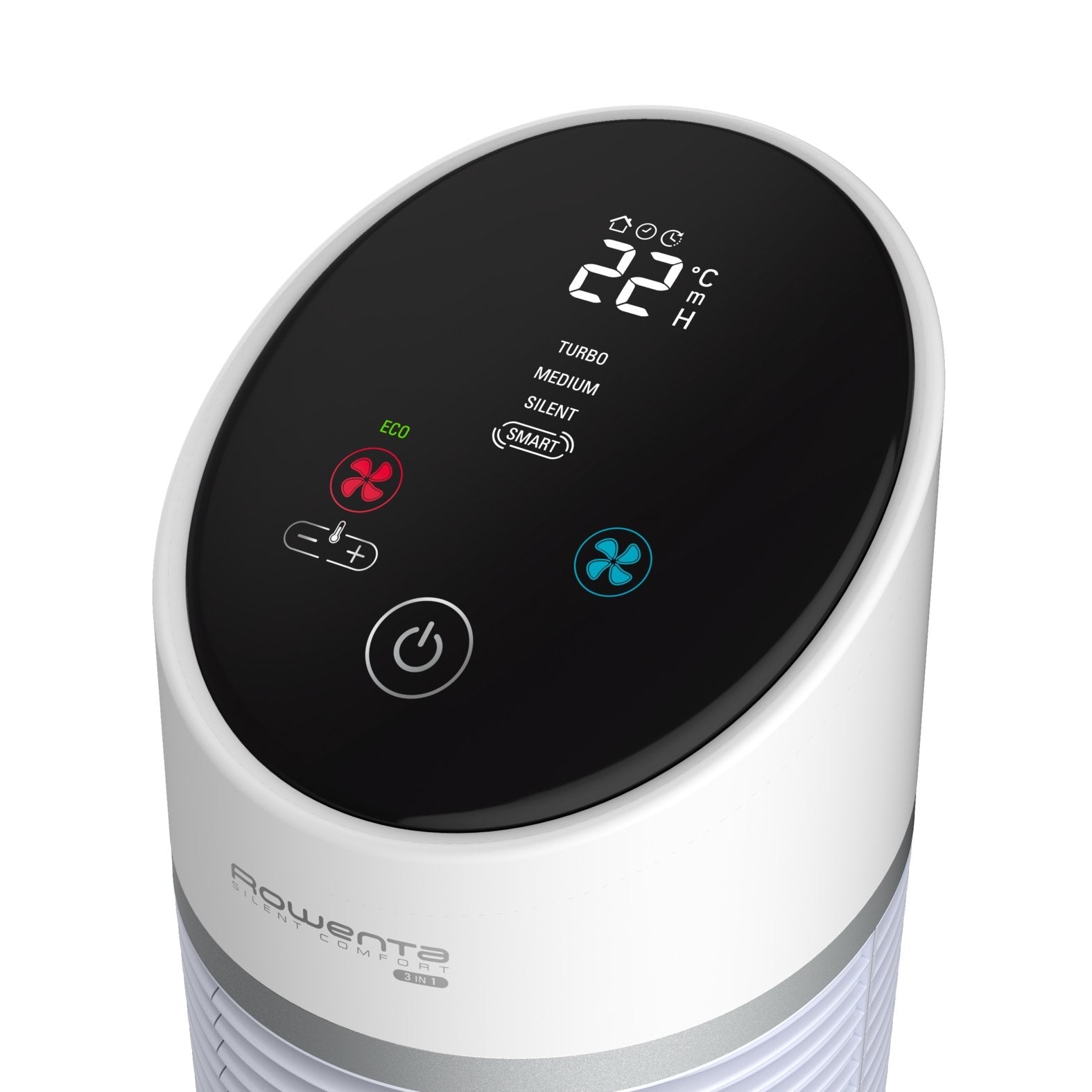 Calefactor Rowenta Silent Comfort Hq8120 Eléctrico Interior Plata 2400 W Ventilador Eléctrico
