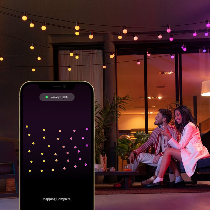 Luces Led Inteligentes Twinkly Festoon 20 Bombillas Rgb (Multicolor) G45, 10m