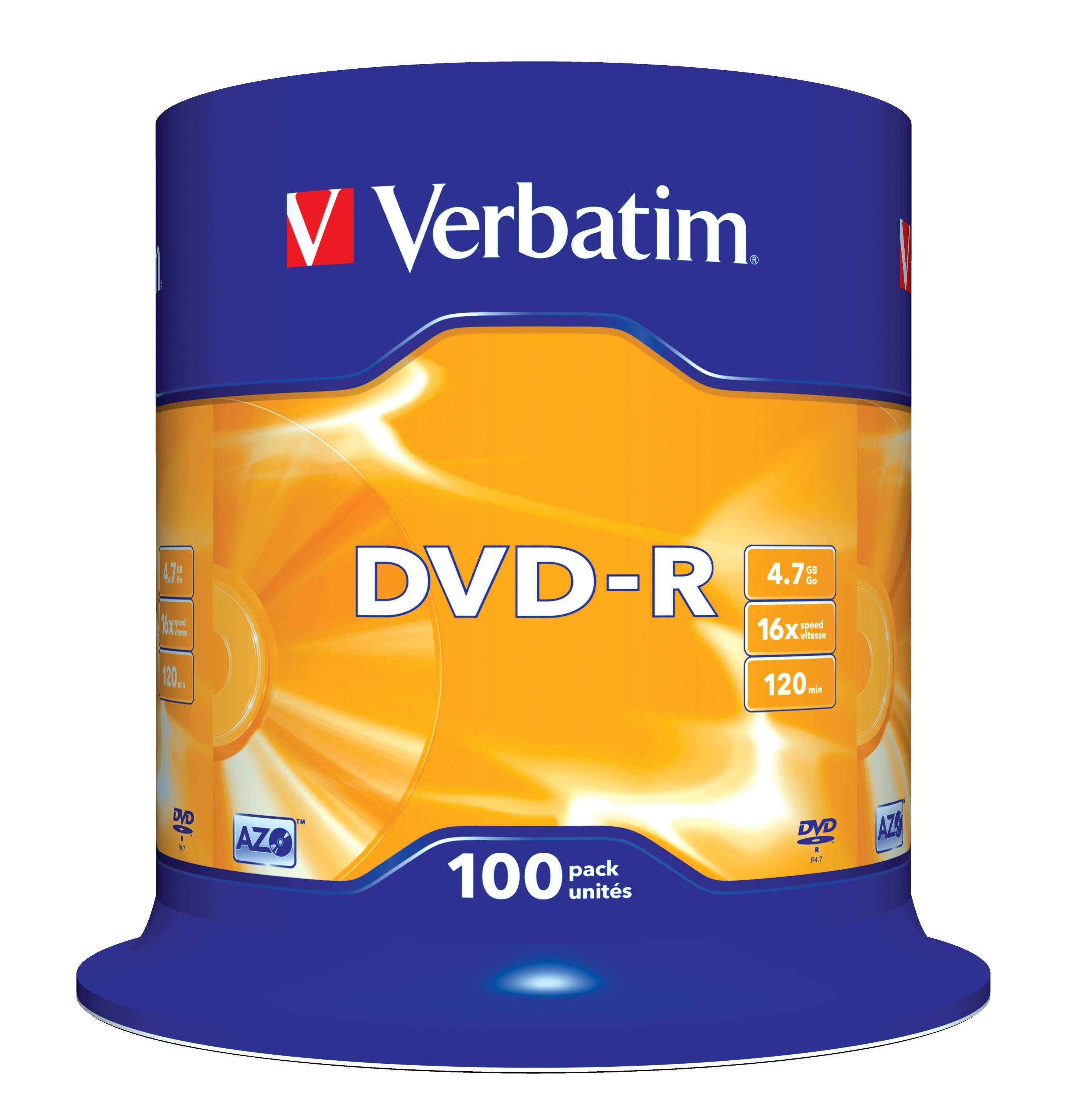 EAN 0023942435495 - Verbatim DVD-R Matt Silver 4,7 GB 100 pieza(s) imagen 1