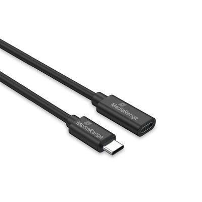 Mediarange Usb-C Verlängerungscable, Usb 3.2, 60w, 2m, Sw