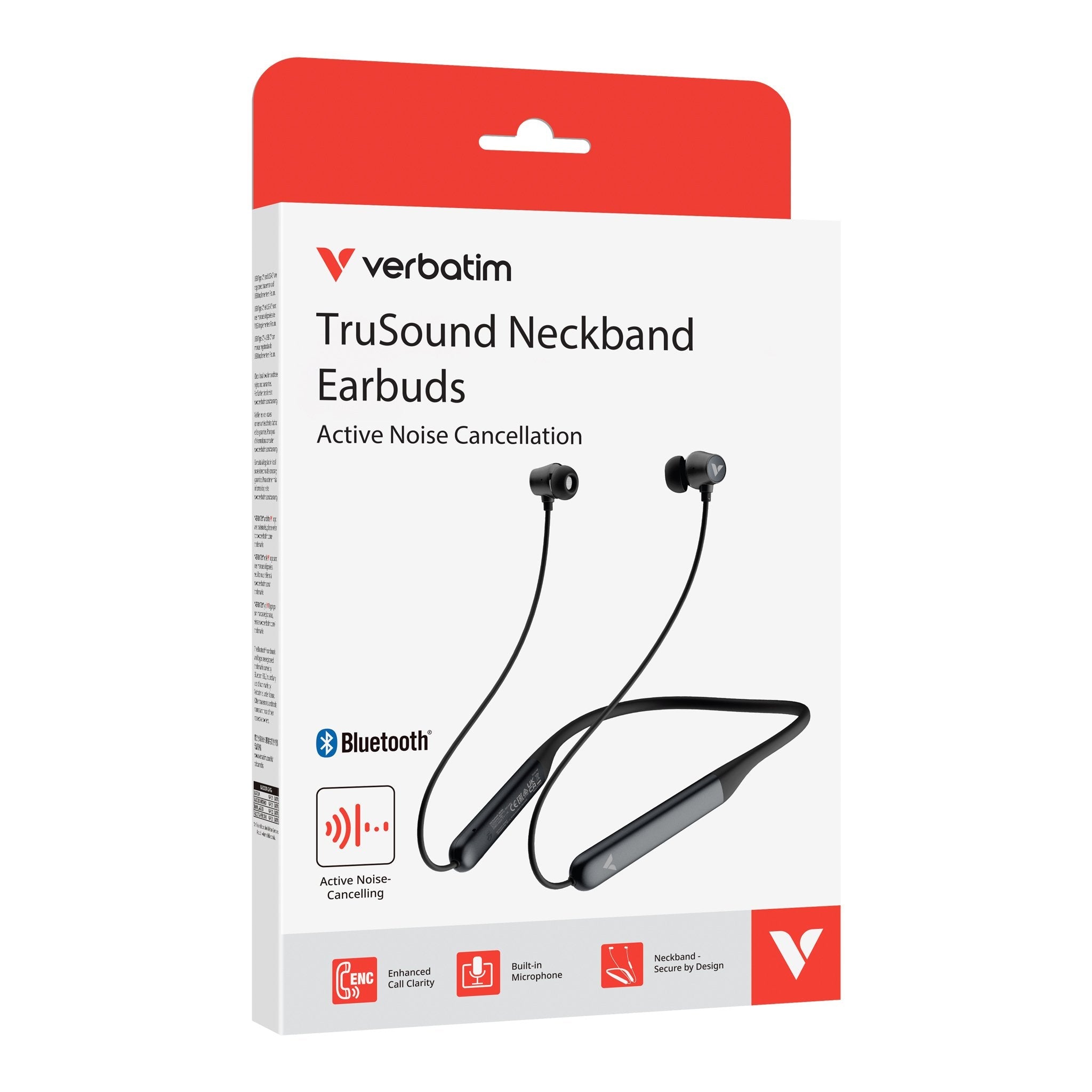 Trusound Anc Neckband Earbuds, Black
