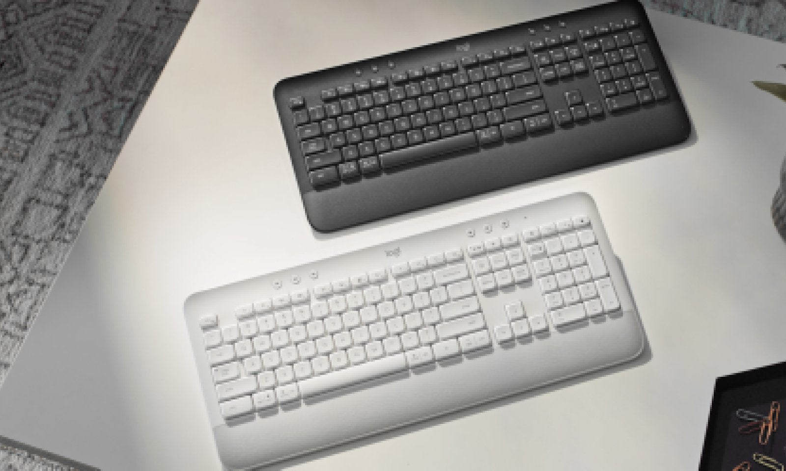 Teclado Ingles Logitech Signature K650 Bluetooth Qwerty Internacional De Ee.Uu. Grafito