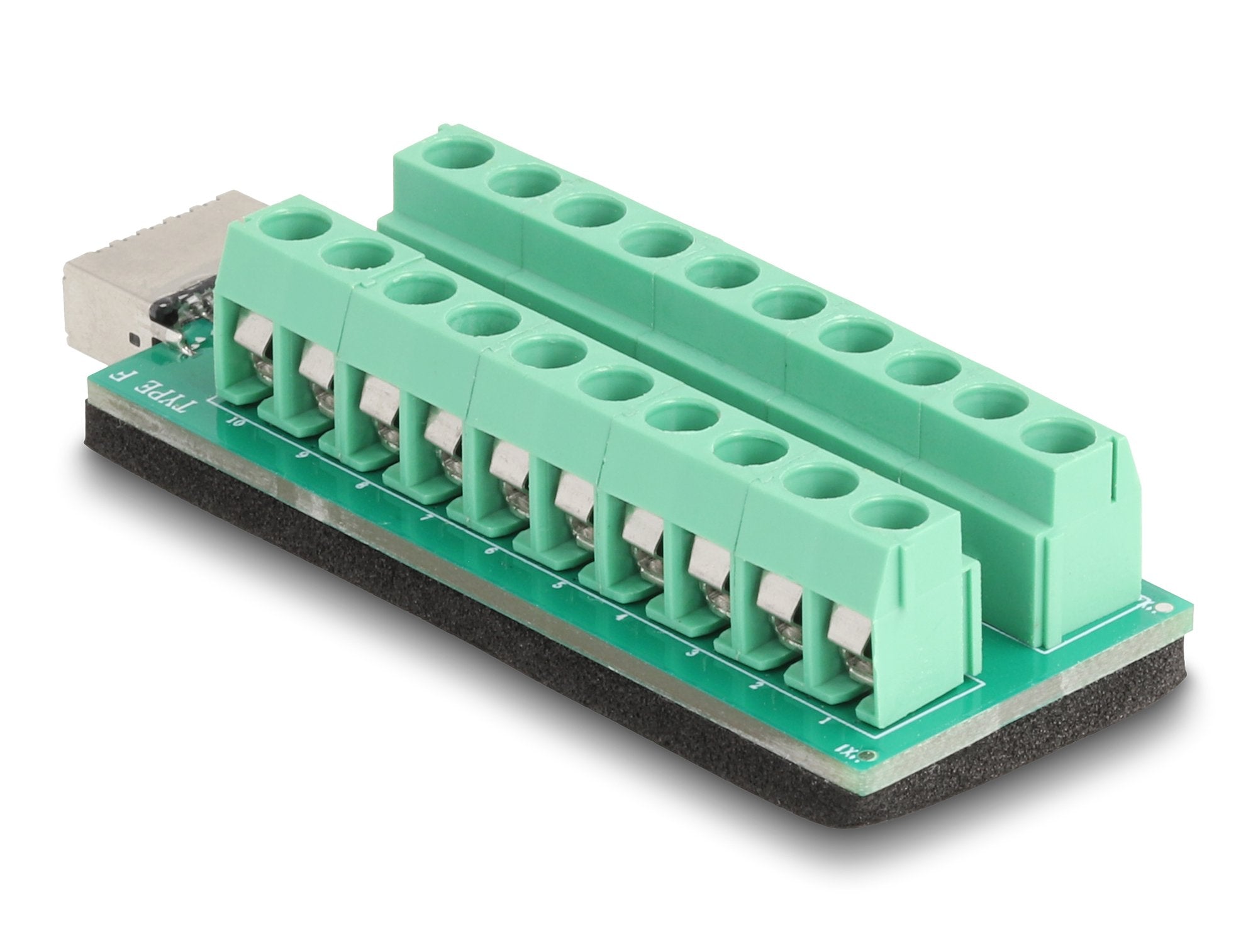 Delock 67189 Llave A Usb Tipo E Hembra A Adaptador De Bloque De Terminales De 20 Pines
