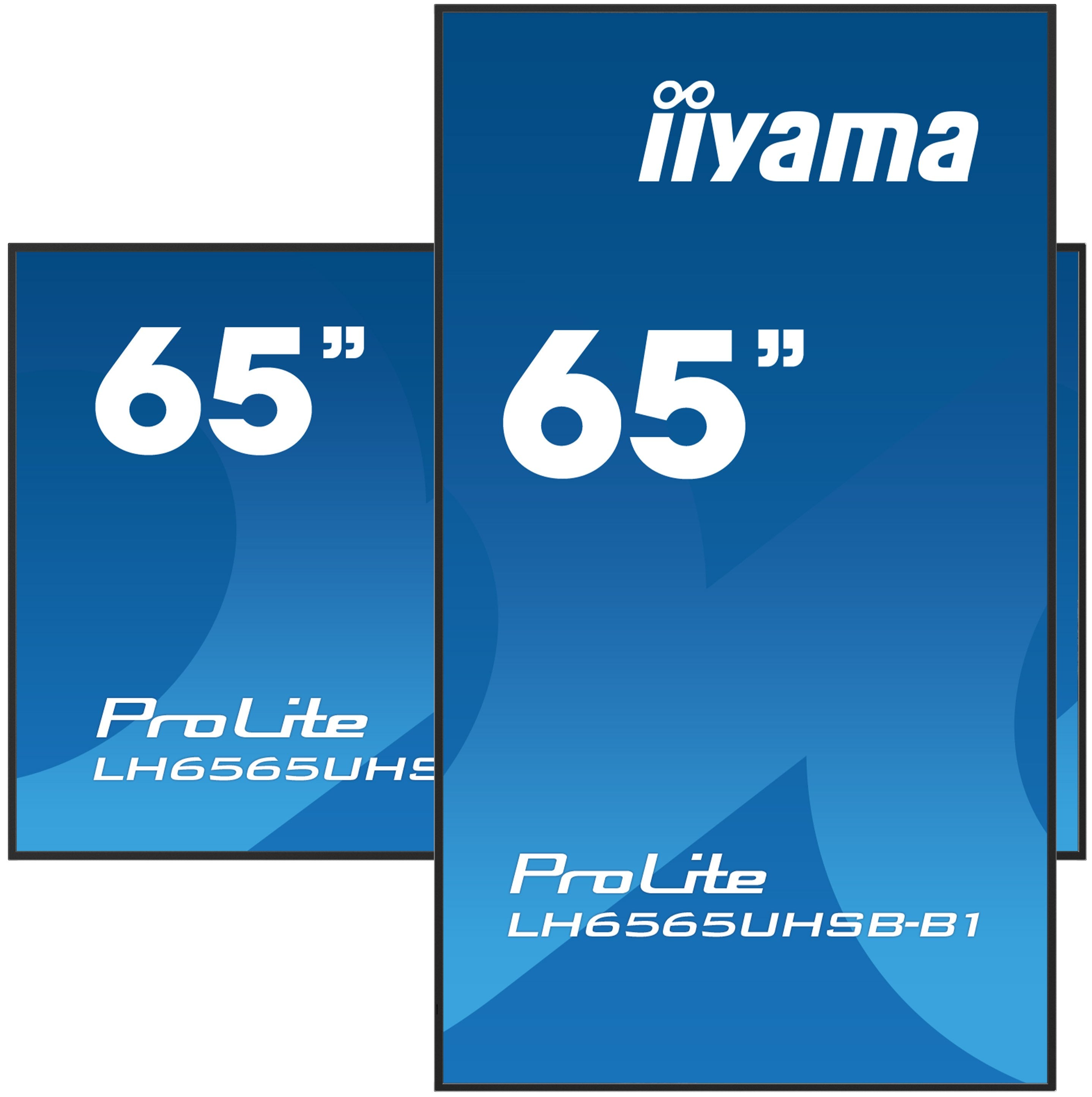 Iiyama Prolite Lh6565uhsb-B1 165 Cm (65") Klasse (163.9 Cm (64.5") Sichtbar) Lcd-Display Mit Led-Hintergrundbeleuchtung