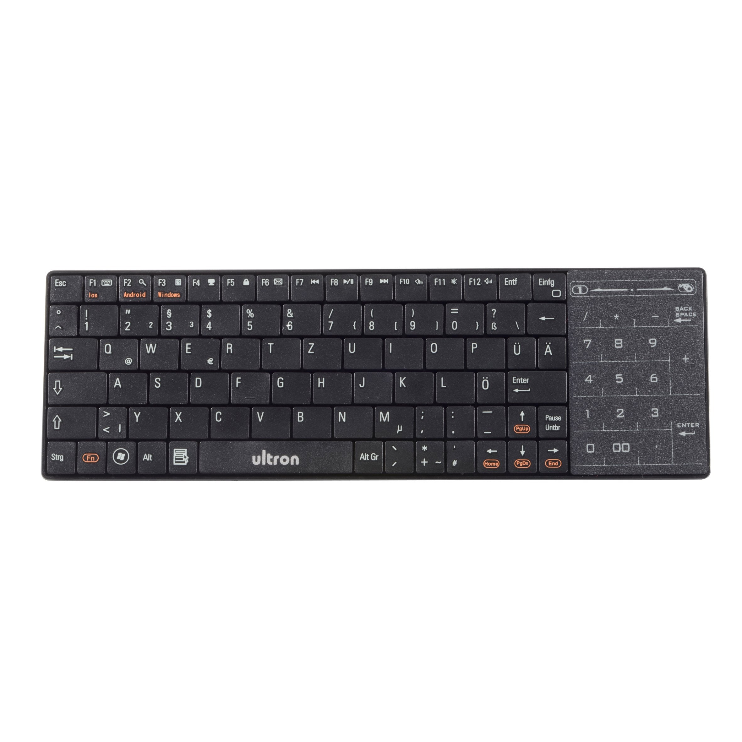Teclado Ultron Umt-Bt Fashion Negro Inalámbrico