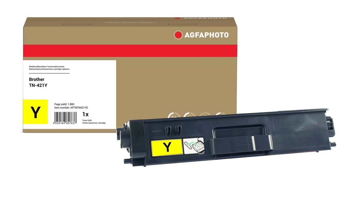EAN 4250164857637 - AgfaPhoto APTBTN421YE cartucho de tóner 1 pieza(s) Compatible Amarillo imagen 1