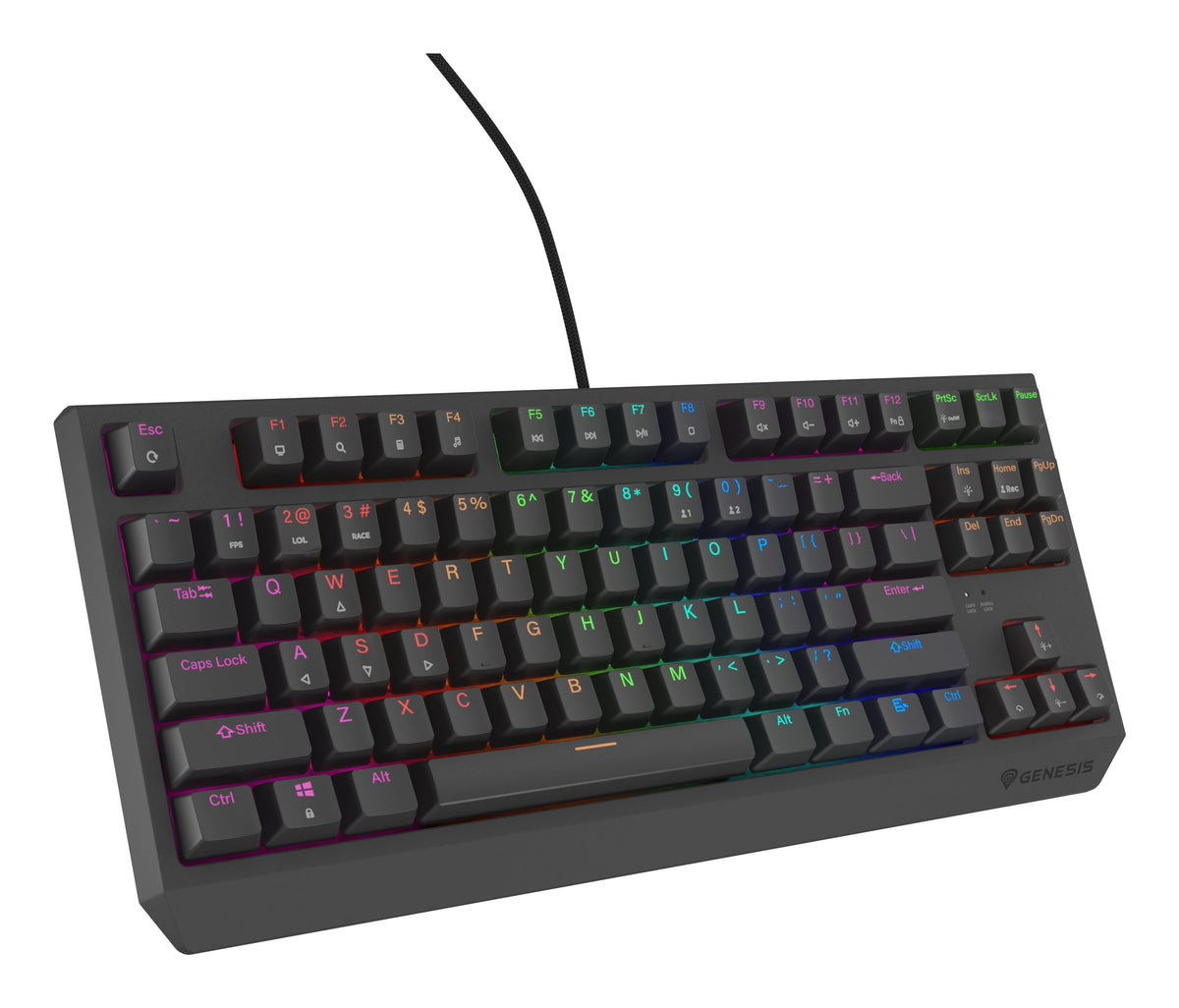 EAN 5901969443264 - GENESIS Thor 230 TKL Lite Outemu Red teclado Juego USB QWERTY Inglés Negro imagen 16