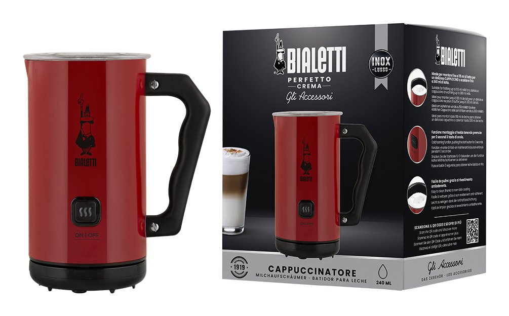 EAN 8006363027243 - Bialetti MKF02 Automatic milk frother/warmer Rojo imagen 2
