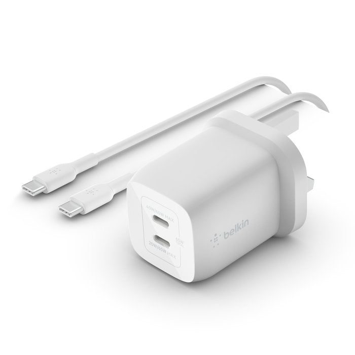 EAN 0745883844678 - Belkin WCH013vf2MWH-B6 Portátil, Smartphone Blanco Corriente alterna Carga rápida Interior imagen 1