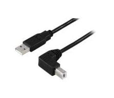Usb-A 2.0 To A Usb-B 90 - Degrees Angled 10m M-M Usb B - Male Angled Hi-Speed Cable - Warranty: 300m