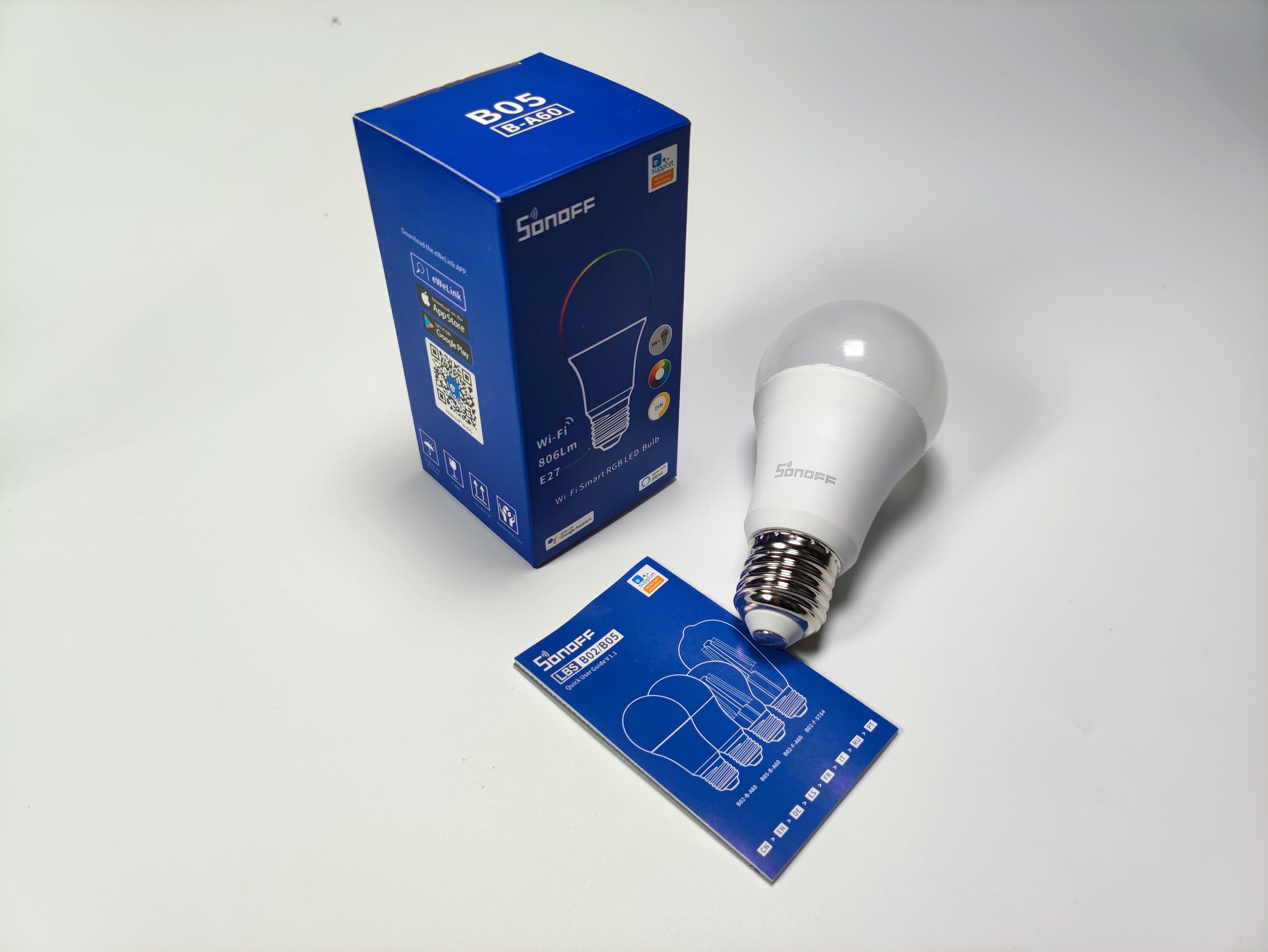 Sonoff Bombilla Led Inteligente Rgb (E27) Wi-Fi 806 Lm 9w
