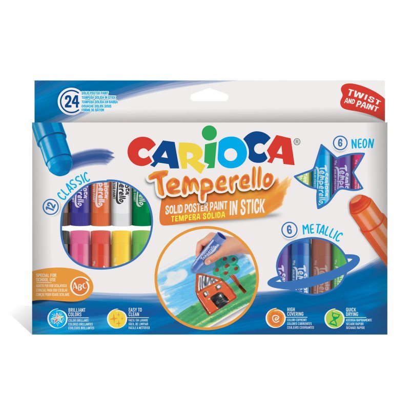 EAN 8003511432904 - Carioca 43290 tempera Sólido imagen 1