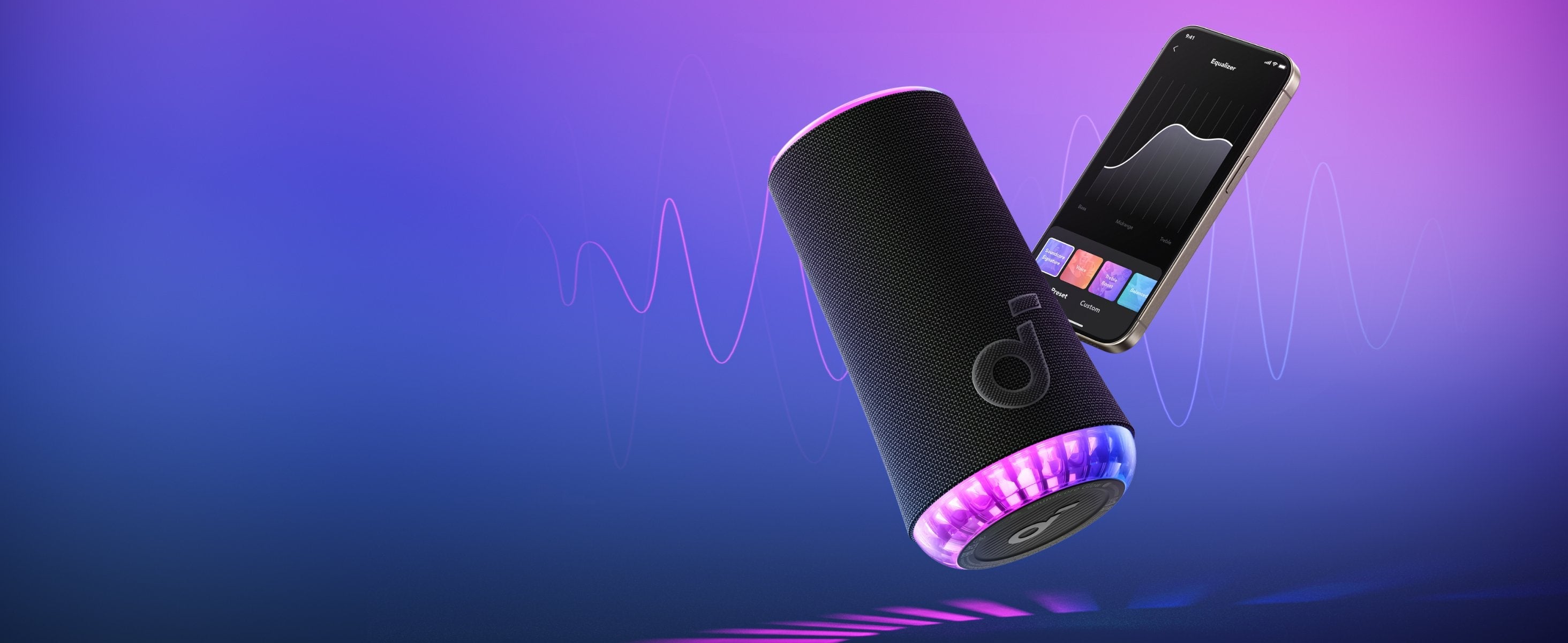 Altavoz Soundcore Glow Portátil Bt, Negro