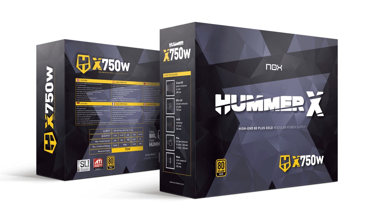 Fuente De Alimentación Nox Atx Hummer X 750w