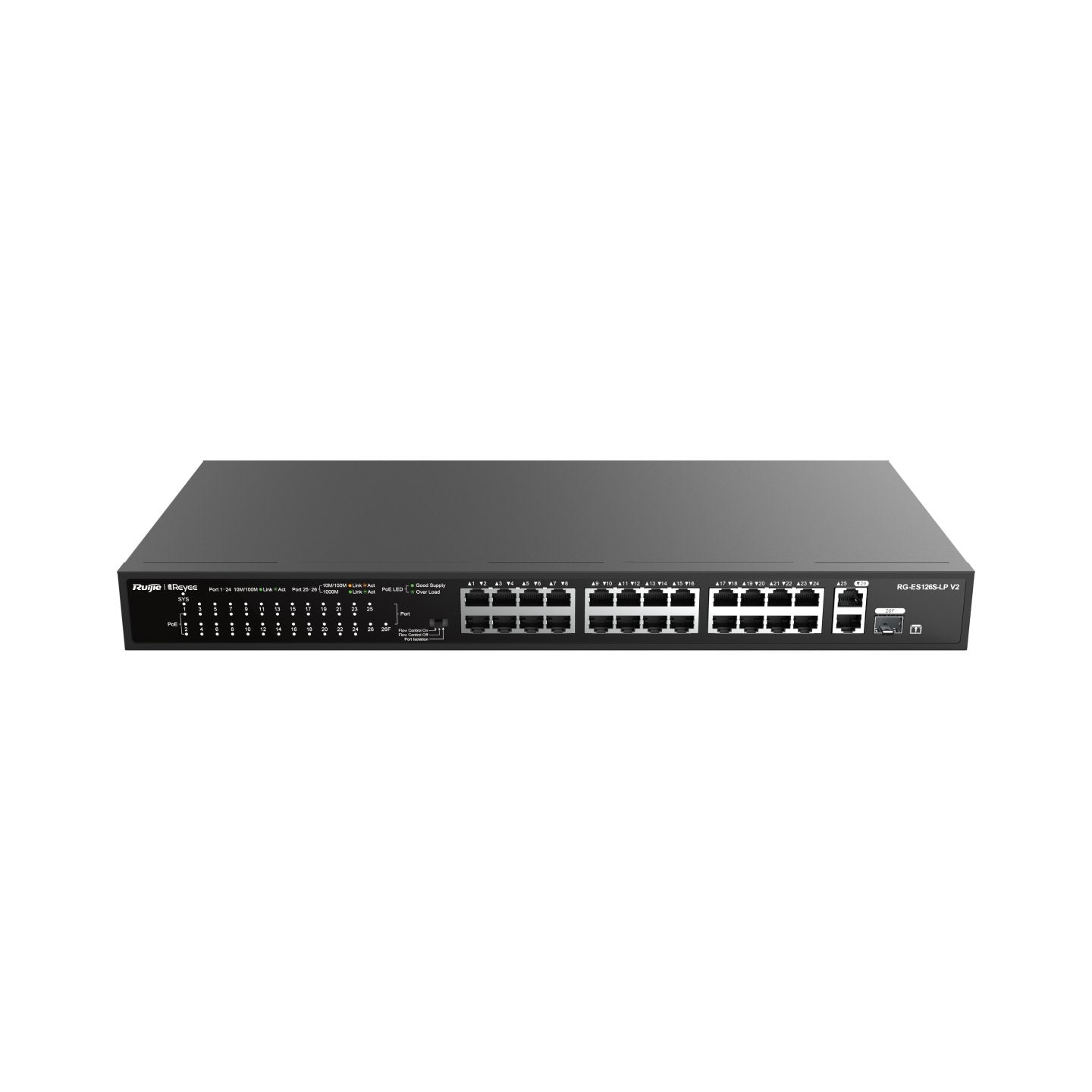 Switch Ruijie Reyee Rg-Es126s-Lp V2 5-Port 10/100 Mbps Desktop Switch
