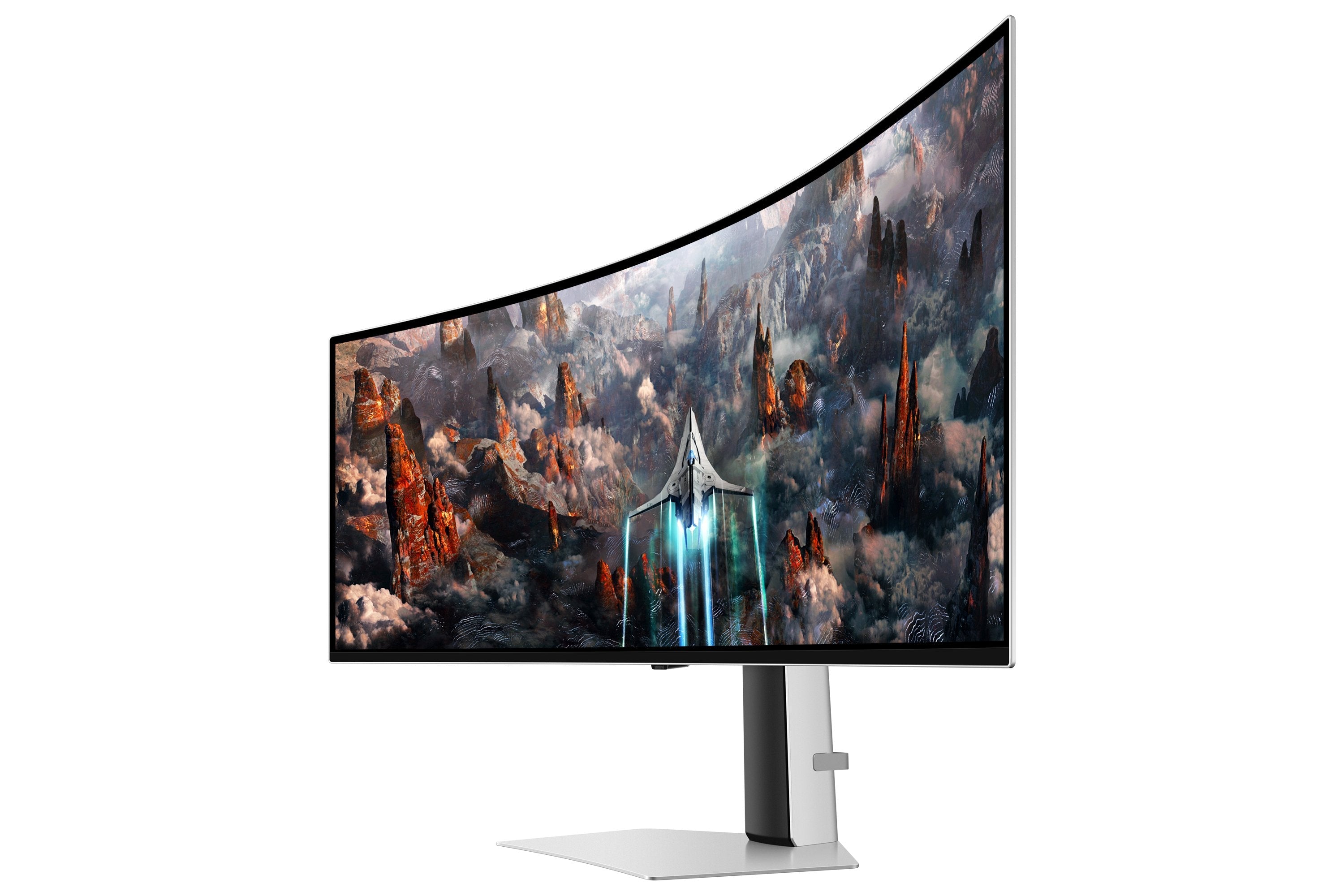 Samsung Ls49cg934suxen 49" Dwqhd 240hz Qd-Oled 0.1ms 1800r 250cd M2 1000000:1 Usb-C Cable Displayport Micro Hdmi