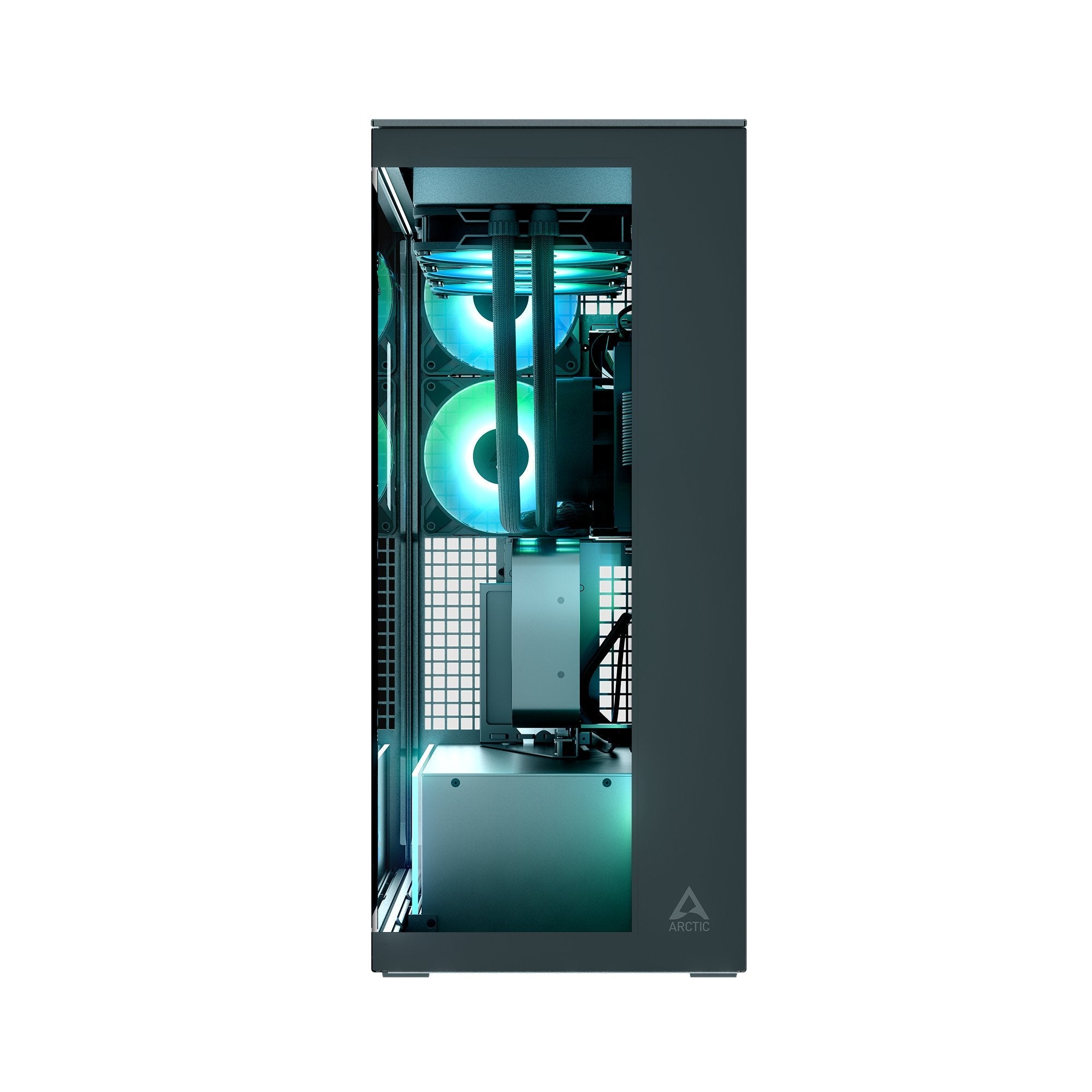 Caja Pc Arctic Xtender Vg (Negro, Tempered Glass X 2, Klar-Glas) Acpcc00024a