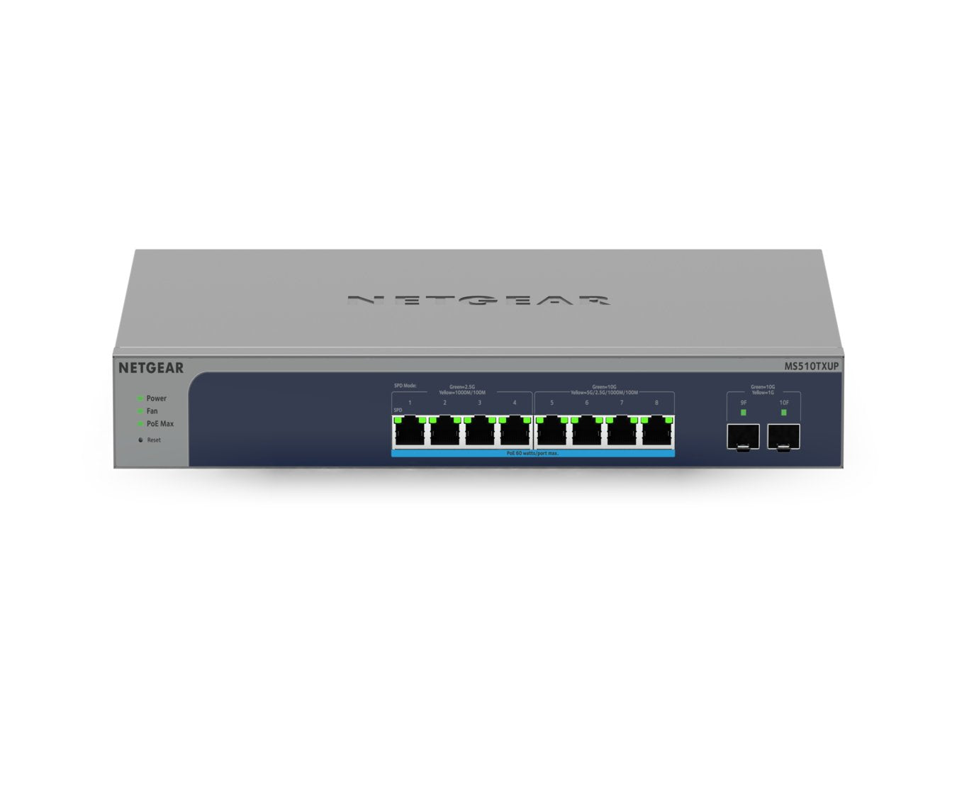 Switch Netgear Ms510txup-100eus 10p Mg U60 Poe ++ Inteligente Pro