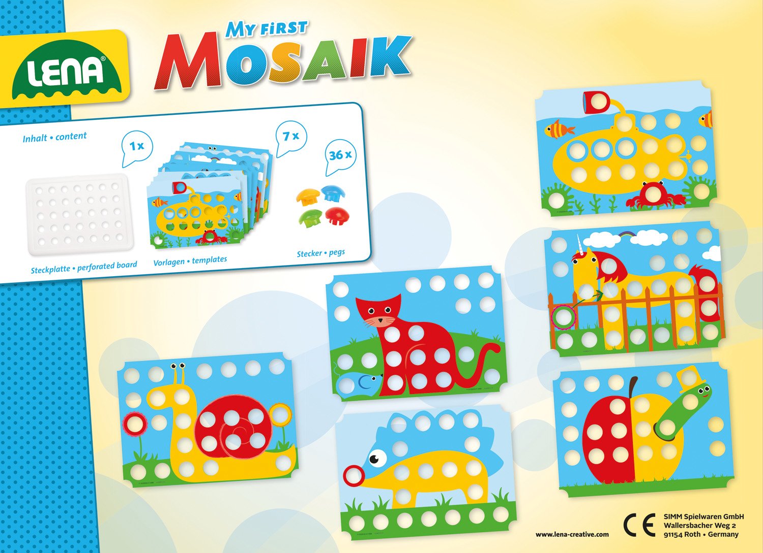EAN 4006942815500 - Lena My First Mosaic Animals imagen 2